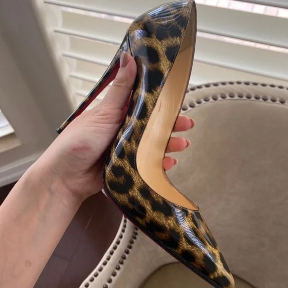 Christian Louboutin Tan and Black Stiletto Heels - Picture 10 of 10